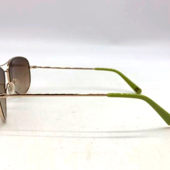 Nine West Aviator Sunglasses Green Gold Women Men Pilot Top Gun Sunglasses main image 6